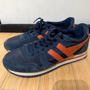 Gola US 9 Dark Blue and Rust Athletic Shoes